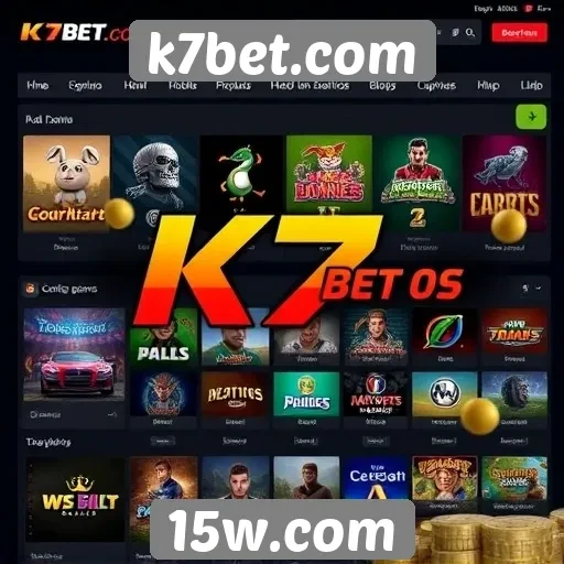 Variedade de jogos disponíveis em k7bet.com
